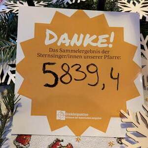 Die Sternsinger unterwegs.