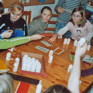 Osterkerzen basteln